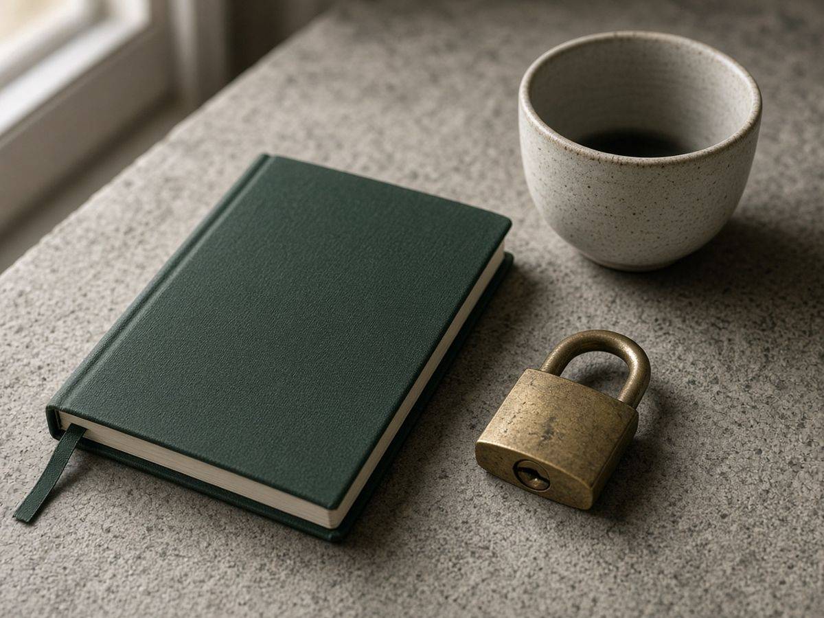 Bullbahis güvenlik notunu çağrıştıran kilit ve kapalı defter